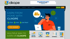 What Clixope.com website looked like in 2022 (2 years ago)
