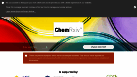 What Chemrxiv.org website looked like in 2022 (2 years ago)