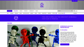 What Cults3d.com website looked like in 2022 (2 years ago)