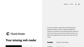 What Clearlyreader.com website looked like in 2022 (2 years ago)