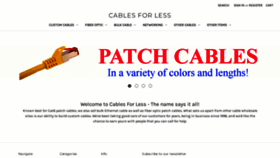 What Cablesforless.com website looked like in 2022 (2 years ago)