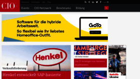 What Cio.de website looked like in 2022 (2 years ago)