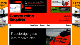 What Constructionenquirer.com website looked like in 2022 (2 years ago)