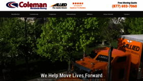 What Colemanallied.com website looked like in 2022 (2 years ago)