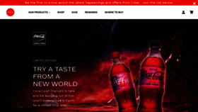 What Coke.com website looked like in 2022 (2 years ago)