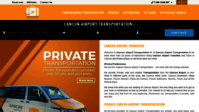 What Cancunairporttransportations.com website looked like in 2022 (2 years ago)