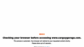 What Carguygarage.com website looked like in 2022 (2 years ago)