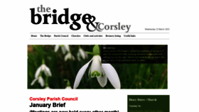 What Corsleyandthebridge.co.uk website looked like in 2022 (2 years ago)