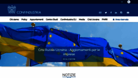 What Confindustria.it website looked like in 2022 (2 years ago)