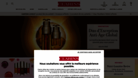 What Clarins.ch website looked like in 2022 (2 years ago)