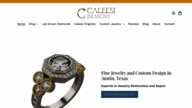 What Caleesidesigns.com website looked like in 2022 (2 years ago)