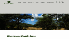 What Classicarms.co.za website looked like in 2022 (2 years ago)