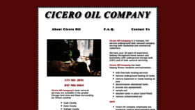 What Cicero-oil.com website looked like in 2022 (2 years ago)