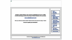 What Creativeladiesministry.com website looked like in 2022 (2 years ago)