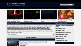 What Chaptercheats.com website looked like in 2022 (2 years ago)