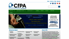 What Cfpa.com website looked like in 2022 (2 years ago)