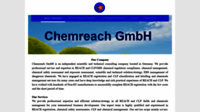 What Chemreach.de website looked like in 2022 (2 years ago)