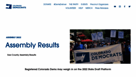 What Coloradodems.org website looked like in 2022 (2 years ago)