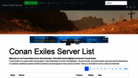 What Conan-exiles.com website looked like in 2022 (2 years ago)