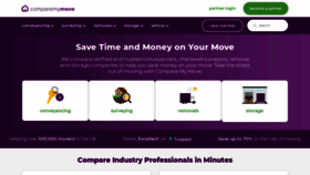 What Comparemymove.com website looked like in 2022 (2 years ago)