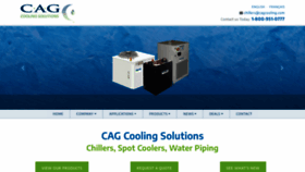 What Cagcooling.com website looked like in 2022 (2 years ago)