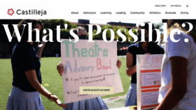What Castilleja.org website looked like in 2022 (2 years ago)
