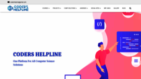 What Codershelpline.com website looked like in 2022 (2 years ago)