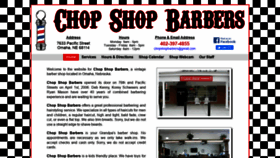 What Chopshopbarbers.com website looked like in 2022 (2 years ago)