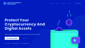 What Cryptocurrencyinsurance.io website looked like in 2022 (2 years ago)