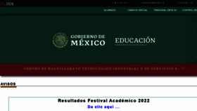 What Cbtis50.edu.mx website looked like in 2022 (2 years ago)