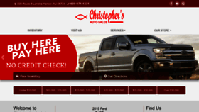 What Christophersauto.com website looked like in 2022 (2 years ago)