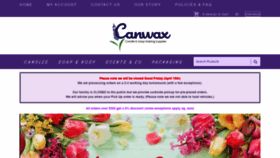 What Canwax.com website looked like in 2022 (2 years ago)