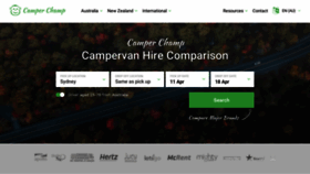 What Camperchamp.com.au website looked like in 2022 (2 years ago)