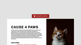 What Cause4pawsrescue.ca website looked like in 2022 (2 years ago)