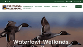 What Calwaterfowl.org website looked like in 2022 (2 years ago)