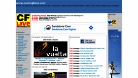 What Cyclingfans.com website looked like in 2022 (2 years ago)