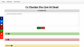 What Ccchecker.live website looked like in 2022 (2 years ago)