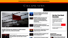 What Collapse.news website looked like in 2022 (2 years ago)