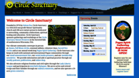 What Circlesanctuary.org website looked like in 2022 (2 years ago)