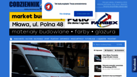 What Codziennikmlawski.pl website looked like in 2022 (2 years ago)