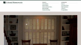 What Colonialshutterworks.com website looked like in 2022 (2 years ago)
