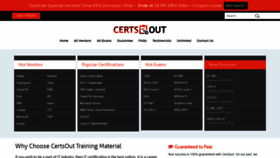 What Certsout.com website looked like in 2022 (2 years ago)