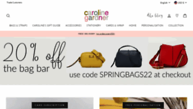 What Carolinegardner.com website looked like in 2022 (2 years ago)