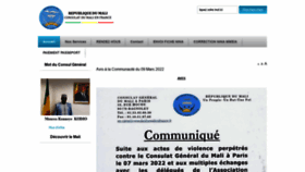 What Consulatdumalienfrance.fr website looked like in 2022 (2 years ago)