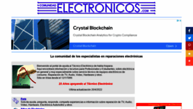 What Comunidadelectronicos.com website looked like in 2022 (2 years ago)