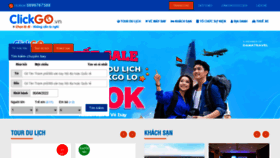 What Clickgo.vn website looked like in 2022 (2 years ago)