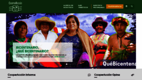 What Cooperaccion.org.pe website looked like in 2022 (2 years ago)