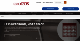 What Cooksondoor.com website looked like in 2022 (1 year ago)