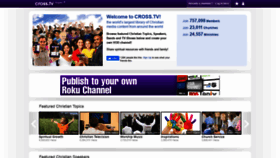 What Cross.tv website looked like in 2022 (2 years ago)