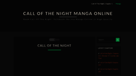 What Callofthenightmanga.com website looked like in 2022 (1 year ago)